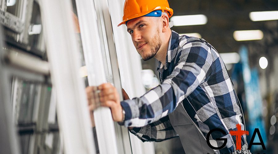 Male worker at a factory