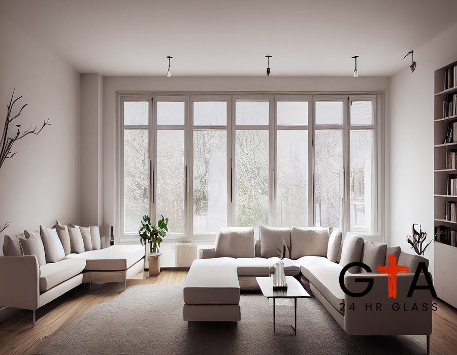 Stylish scandinavian living room with design mint sofa, furnitures, mock up poster map, plants and elegant personal accessories. Modern home decor. Bright and sunny room. Generative AI illustration